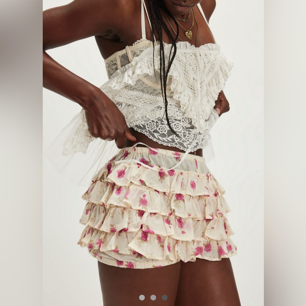 Free People Ruffle Up Bloomer Shorts